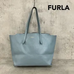 FURLA フルラ サリー SALLY トートバッグ ハンドバッグ ライトブルー 水色 肩掛け 手提げ 大容量 A4収納 通勤 通学 お出かけ おしゃれ 上品 鞄 カバン バック ブランド レザー 無地 シンプル ロゴ 定番 人気 ★ ■■