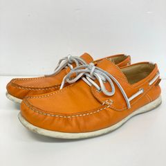 REGAL/リーガル デッキシューズ 25cm オレンジ Y962 AD モカシン/ローファー メンズ[OX04100]