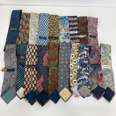現状品 美品 まとめて18点セット ネクタイ GIVENCHY/NINA RICCI/VALENTINO/renoma/PIERRE BALMAIN ほか シルク 総柄[OV00242]