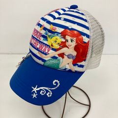 ディズニー リトルマーメイド アリエル メッシュキャップ/帽子 キッズ 51-53cm ブルー/ホワイト トモクニ[OQ04608]