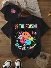 レディース Tシャツ 半袖 黒 プリント