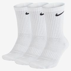 ナイキ ソックス 3足セット 靴下 ホワイト 白 メンズ レディース キッズ 子供 子ども NIKE 3P エブリデイ クッション クルーソックス 3足組 スポーツ トレーニング スクール 運動 無地 ワンポイント/ SX7664-100