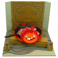 [Used] Plastic Model Kit: Studio Ghibli Mini Howl's Moving Castle Calcifer and Bacon & Egg "Miniature Art Kit Studio Ghibli Series" [MP07-33]