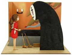 [Used] Plastic Model Kit: Studio Ghibli Mini - Spirited Away - Chihiro and No-Face - "Miniature Art Kit Studio Ghibli Series" [MP07-59]