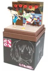 [Used] Plastic Model Kit: Studio Ghibli Mini - Spirited Away - Running Haku and Chihiro - "Miniature Art Kit Studio Ghibli Series" [MP07-116]