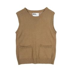 マーガレットハウエル【23SS】美品 リネンコットン シルクベスト