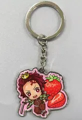 【中古】雑貨 竈門炭治郎(あまおう) メタルキーホルダー「鬼滅の刃」 福岡限定