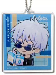 [Used] Keychain Satoru Gojo(Desk) Acrylic Keychain "Marukuji Jujutsu Kaisen 0 Movie: Relaxing Reading Time" Medium Luck 11