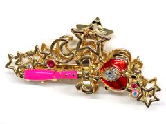 [Used] Accessory (Non-metallic) Store Original Hair Clip Spiral Heart Moon Rod "Sailor Moon"