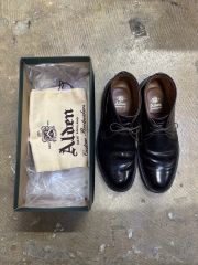 美品】ALDEN コードバン バーガンディ Uチップ 2210 シューツリー付