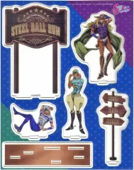 【中古】アクリルスタンド・アクリルパネル ジョニィ・ジョースター＆ジャイロ・ツェペリ＆ディエゴ・ブランドー アクリルジオラマ 「スティール・ボール・ラン ジョジョの奇妙な冒険 ドン・キホーテ フェア」