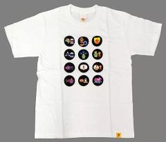 [Used] Clothing Icon T-shirt White Size L "Splatoon x TOWER RECORDS"