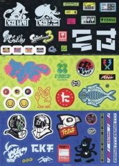 [중고] 씰 스티커 이카스 테커 (3 종 세트) [Splatoon3 (스플라툰 3)] 마이닌텐도 스토어 플래티넘 포인트 교환 상품