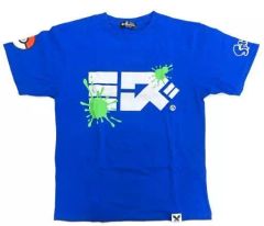 [Used] Clothing Mizu/Quaxly Festival T-shirt, Blue, Size L, "Splatoon x Pocket"Monster"Pokemon Center Online Lottery Sale Item"