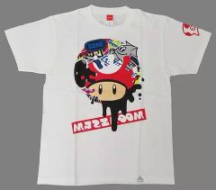 [Used] Clothing: Super Mushroom Festival T-shirt, White, Size M, "Splatoon 2 x Super Mario Bros. 35th Anniversary Festival" Nintendo TOKYO Goods