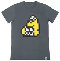 [Used] T-shirt (Character) Yakifugu 8-bit Gray T-shirt, Size L, "Ichiban Kuji Splatoon 2" Last One Prize