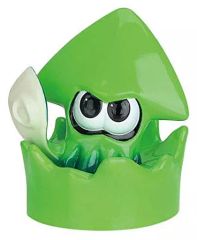 [Used] Squid-shaped plastic bottle cap (neon green) from "Splatoon 2 Splash Cap Collection"