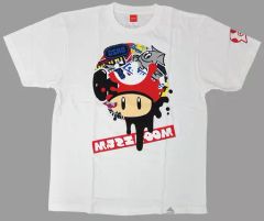 [Used] Clothing: Super Mushroom Festival T-shirt, White, Size L, "Splatoon 2 x Super Mario Bros. 35th Anniversary Festival" Nintendo TOKYO Goods