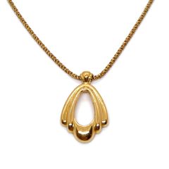 美品✨MONET モネ ネックレス 大ぶり チェーン ゴールド ヴィンテージ