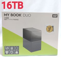 【新品未開封】『16TB』WESTERN DIGITAL  WDBFBE0160JBK-JESN 外付けHDD My Book Duo ブラック [16TB /据え置き型] ウェスタンデジタル マイブック デュオ ハードディスク