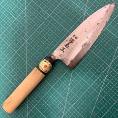 蚊焼包丁・三徳包丁黒打ち（中） - メルカリ