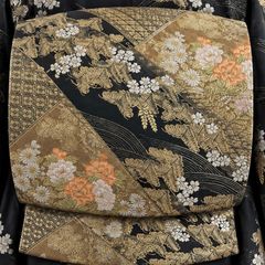 J895 美品 結城紬 格子 正絹 上品 和装 和服 着物 - メルカリ