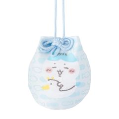 [신품 미사용] 치이카와 Chiikawa Baby 깨끗이 건강 보수 하치와레 부적 키링 라이트 블루