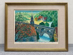 美品 スーザン・ハント・ウォルコッツ「EARLY SPRING」銅版画 サイン入