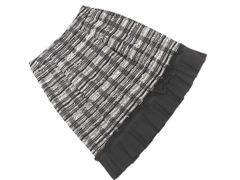 TO BE CHIC トゥービーシック ウール混 ツイード 膝丈 スカート size42/黒 ◇■ レディース