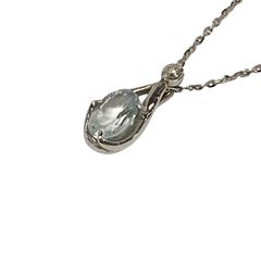 STAR JEWELRY スタージュエリー ネックレス 상태좋음 - K10×ダイヤモンド しずく 0.01ct