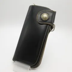 【姫路東店】 中古 RED MOON | レッドムーン 長財布 Chain Wallet CW-02ACL ブラック 【124】