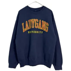 LadyGang レディギャング スウェット ネイビー (メンズ L相当) 中古 古着 Z0016
