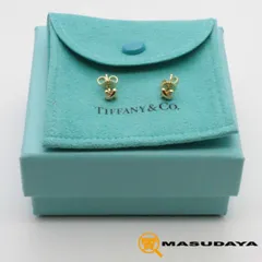 ティファニー クロスステッチピアス750/K18YG【美品】