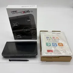 【動作品/訳あり】上画面IPS液晶 NewNintendo3DSLL new3dsll メタリックブラック 任天堂 RED-001 箱付き 822S