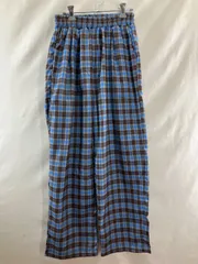 CRAMMY (クラミ―)  ブルーチェックワイドパンツ  M【GM0109-005】245