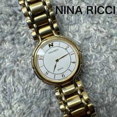 ミ*助様 NINA RICCI 腕時計 ゴールドカラー クォーツ 稼働品 ニナリッチ レディース 腕時計 ゴールド ブレスウォッチ