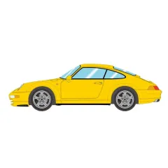 【新品】ミニカー 1/43 Porsche 911(993) Carrera 1994(スピードイエロー) [VM150F]