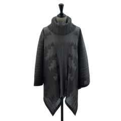 PLEATS PLEASE ISSEY MIYAKE / プリーツプリーズイッセイミヤケ | LANDSCAPE ポンチョ PP51-JA526 | 3 | グレー | レディース