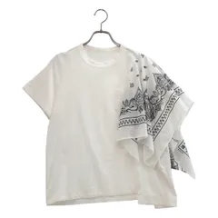 sacai / サカイ | バンダナドッキング Tシャツ | 1 | ホワイト | レディース
