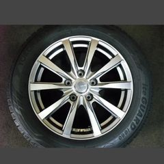 (T-2232)本州送料無料 超バリ山 iG60 205/60R16 24年製 90ノア 90ヴォクシー プリウスα SAI 等 16インチスタッドレスセット物 中古タイヤホイール