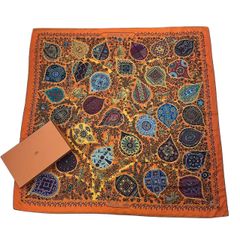 美品 HERMES エルメス カレ90 SOIES VOLANTES 大空に舞うシルク