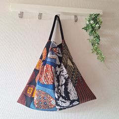 82番】和柄 刺し子とパッチワークのリュック ボディバッグ - メルカリ