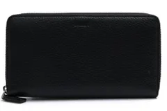 バリー／BALLY 長財布 財布 ウォレット メンズ 男性 男性用 レザー 革 本革 ネイビー 紺  VALEN.GL.O 小銭入れあり シボ革 シュリンクレザー ラウンドジップ ラウンドファスナー