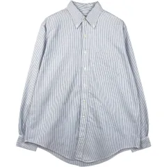 古着 ブルックスブラザーズ Brooks Brothers 長袖 ボタンダウンストライプシャツ USA製 メンズL相当/eaa666214