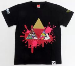[Used] T-shirt, Power Festival T-shirt, Black, Size M, "Splatoon 3 x The Legend of Zelda"