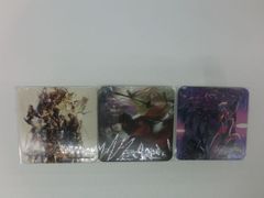 【TAKA163-33】△SQUARE ENIX「ファイナルファンタジー FF エオルゼアカフェ」コラボメニュー注文特典 コースター3点セット　暁光の刻・光の戦士(英雄への鎮魂歌)・エオルゼアの守護者