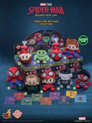 [즉납] 14시까지 당일 발송 8 종 세트 Hot Toys 핫 토이 COSBI 코스비 스파이더 맨 브랜드 뉴 데이 피터 파커 봉제 키 체인 컬렉션 마스코트 PPLU124N 마스코트 블라인드 박스 신품 미개봉