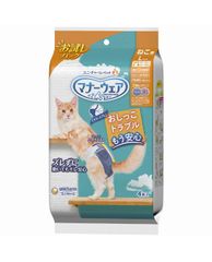ユニ・チャーム マナーウェア ねこ用 Lサイズ お試しパック 4枚入 ペット用おむつ 猫 トイレ対策 衛生用品 マナーパッド