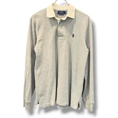 POLO RALPH LAUREN 長袖ポロシャツ M グレー