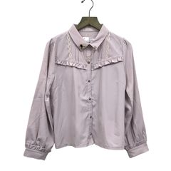[新品]　axes femme POETIQUE｜アクシーズファムポエティック　チェーンブローチ付きブラウス　／KJ0007